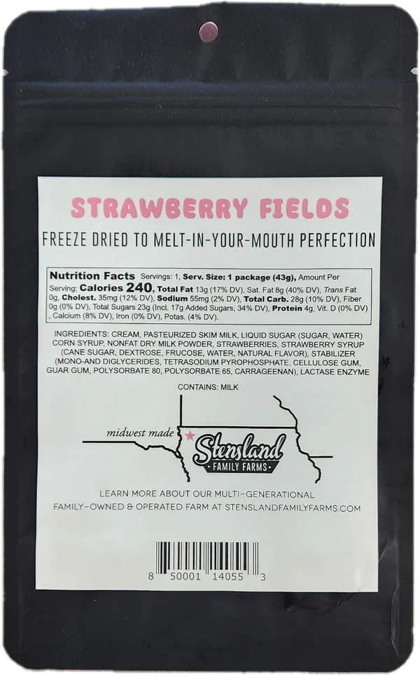 Load image into Gallery viewer, Stensland Family Farms Freeze-Dried Strawberry Ice Cream - 1.5 oz
