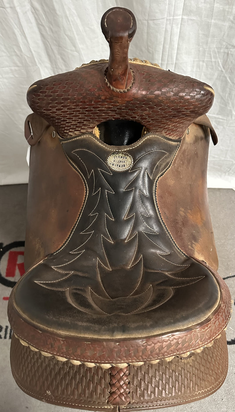 Load image into Gallery viewer, Used Shilo Contender Barrel Saddle 14"
