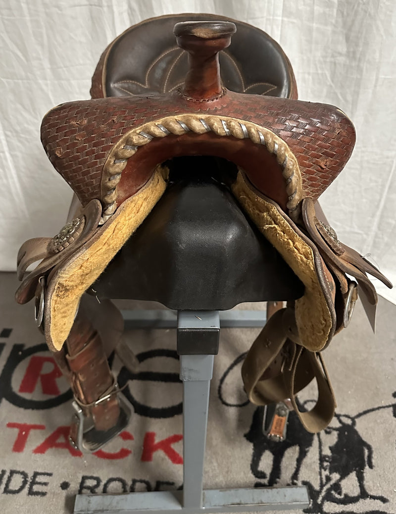 Load image into Gallery viewer, Used Shilo Contender Barrel Saddle 14"
