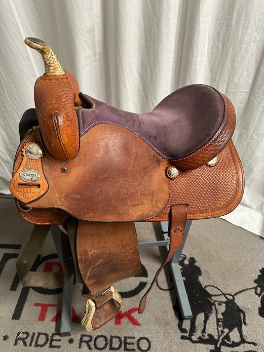 Used Crates Barrel Saddle 14.5