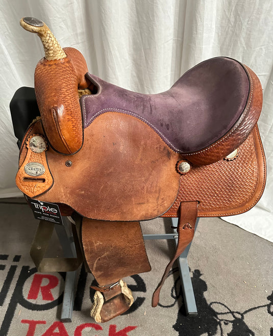 Used Crates Barrel Saddle 14.5