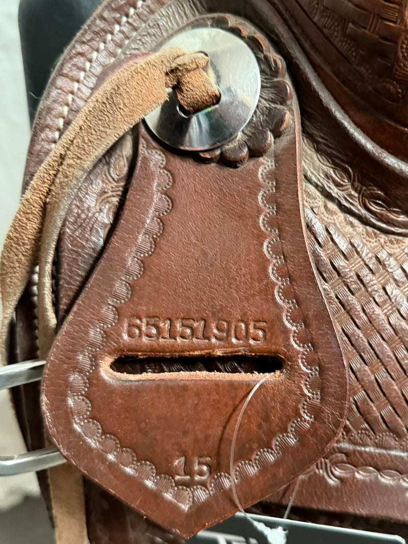 Load image into Gallery viewer, Used JC Martin Wade Team Roper Saddle 15"
