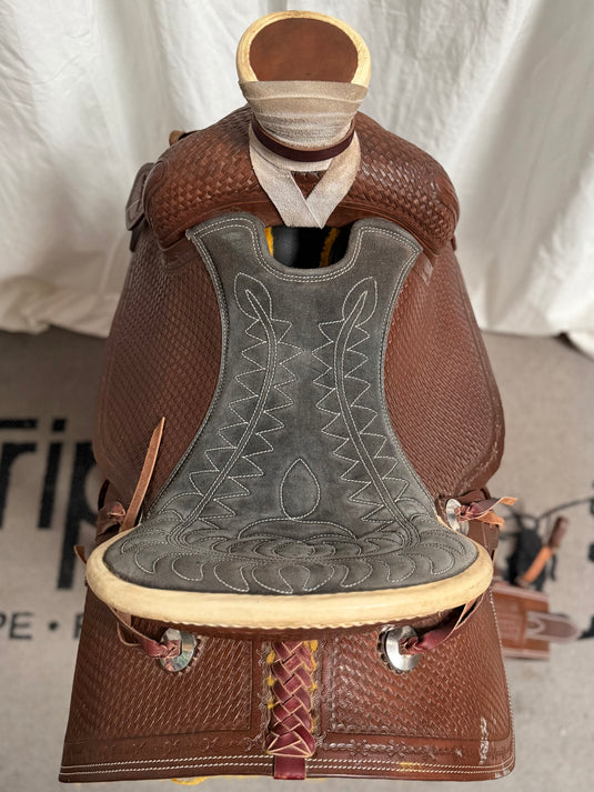 Used JC Martin Wade Team Roper Saddle 15"