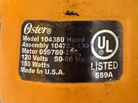 Used/Refurbished Oster Shear Master - Yellow