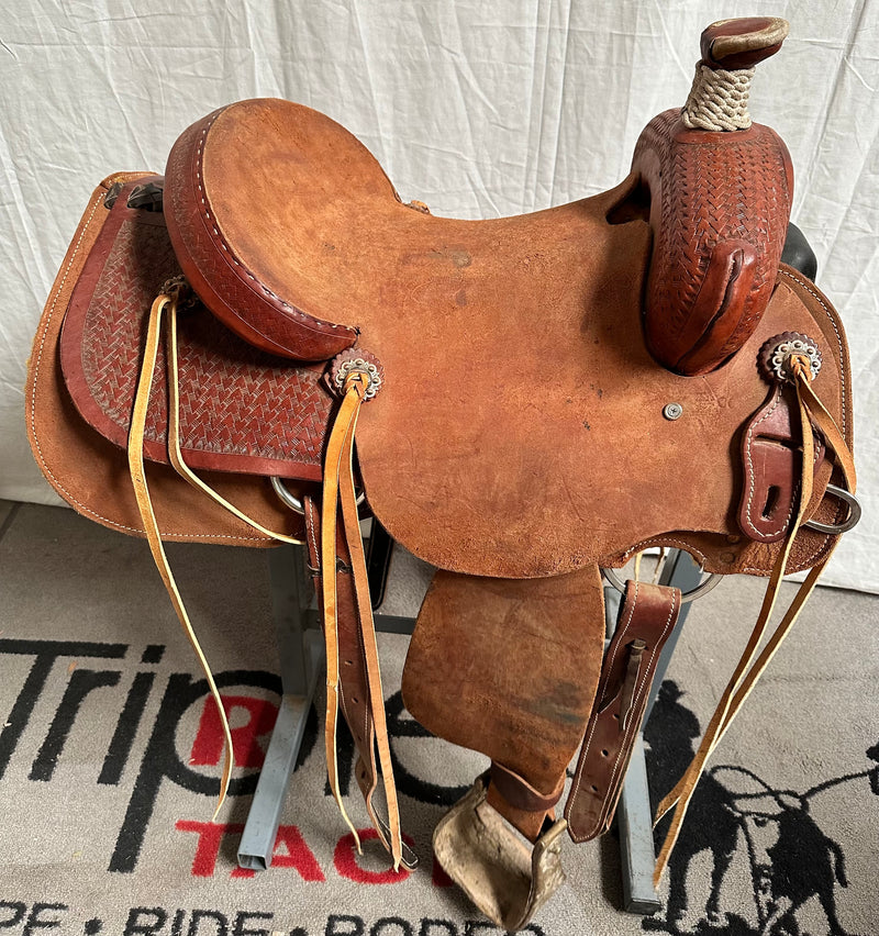 Load image into Gallery viewer, Used No Name Rancher Saddle 15"
