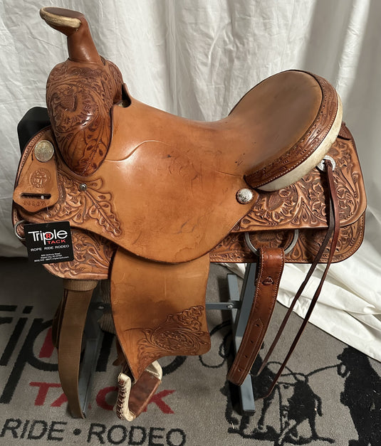 Used Courts Floral Ranch Saddle 16