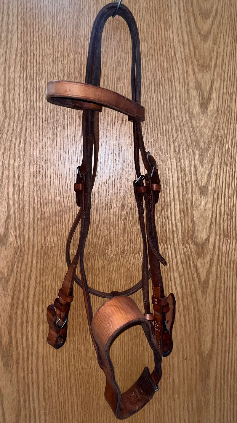 Load image into Gallery viewer, Used Quick Change Buckle Browband Headstall &amp; Noseband Cavesson Set
