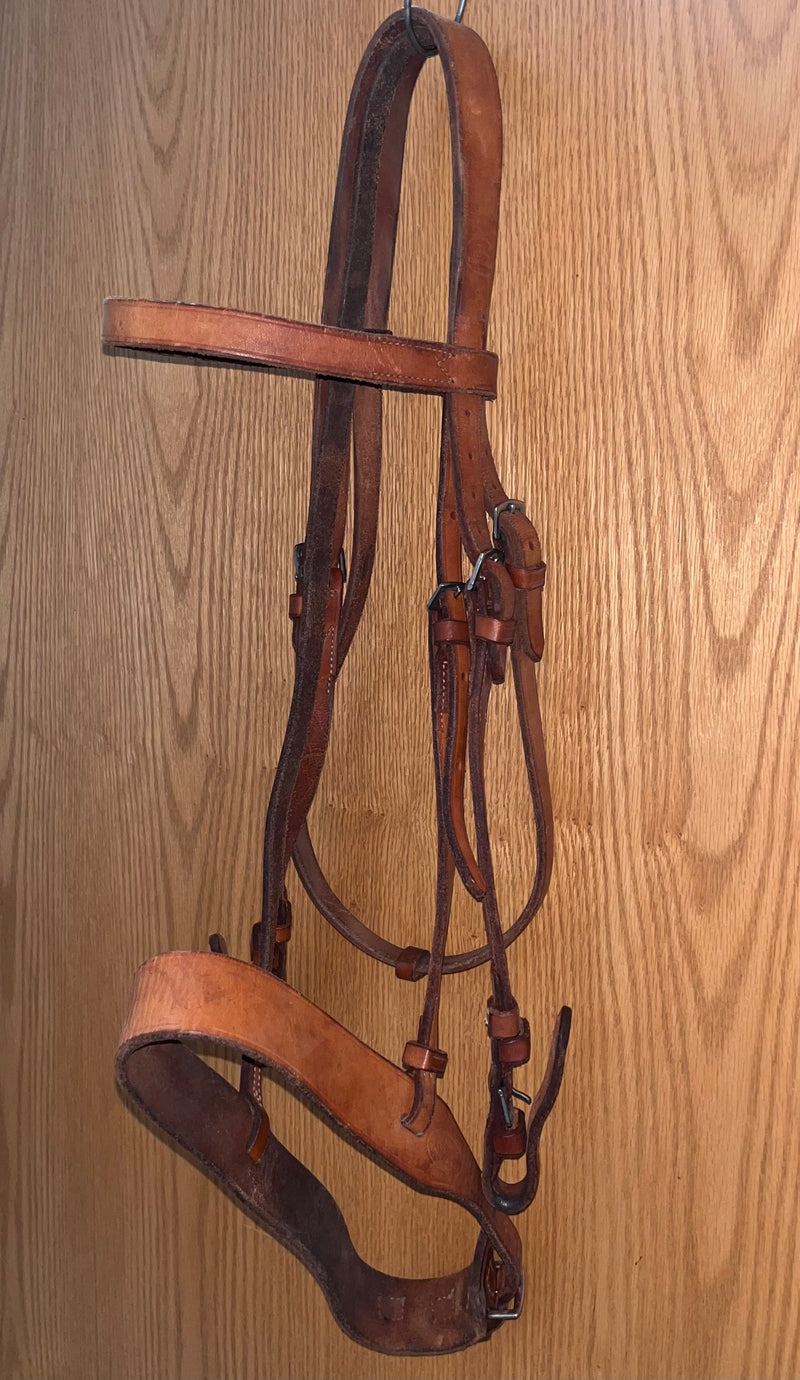 Load image into Gallery viewer, Used Quick Change Buckle Browband Headstall &amp; Noseband Cavesson Set
