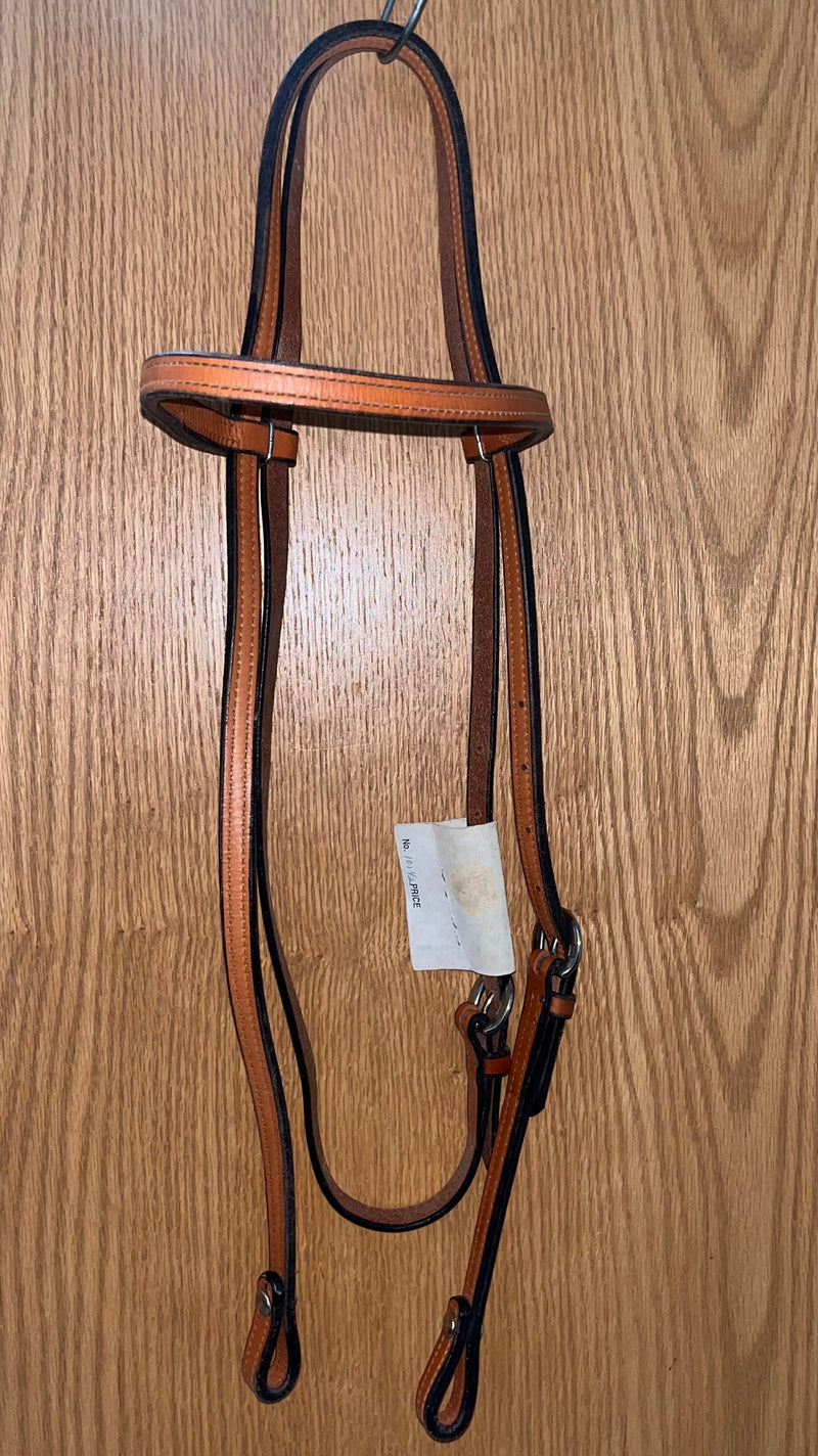 Load image into Gallery viewer, Used Cowboy Product Stitched Browband Headstall - 1/2"
