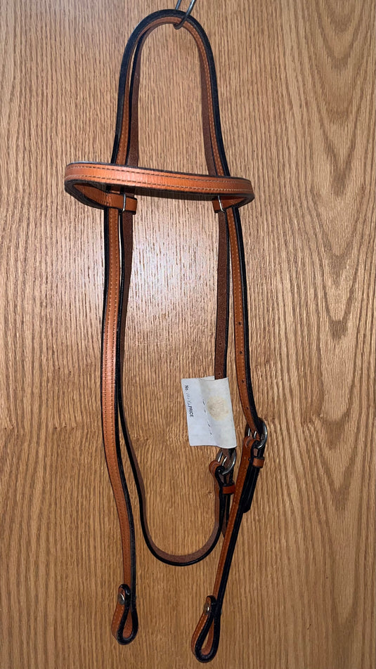 Used Cowboy Product Stitched Browband Headstall - 1/2"