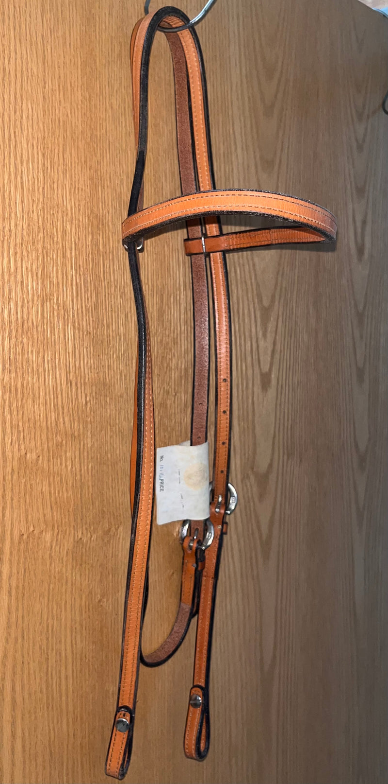 Load image into Gallery viewer, Used Cowboy Product Stitched Browband Headstall - 1/2"
