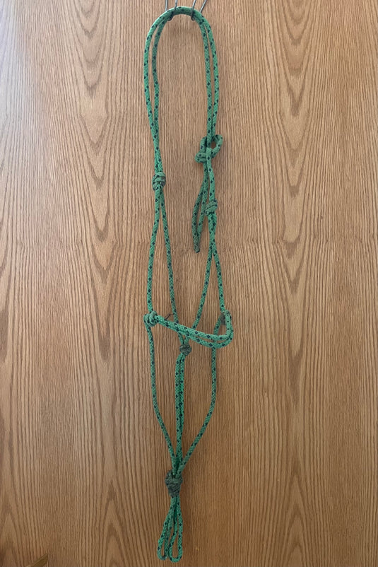 Used Rope Halter - Green/Purple