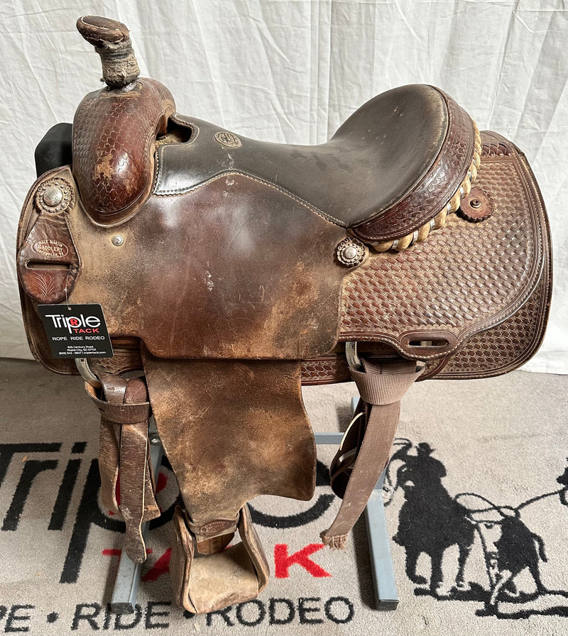 Load image into Gallery viewer, Used Dale Martin Calf Roper Saddle 14.5"
