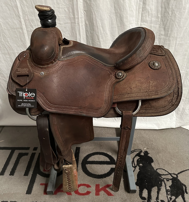 Load image into Gallery viewer, Used Triple R Team Roper Saddle 15"

