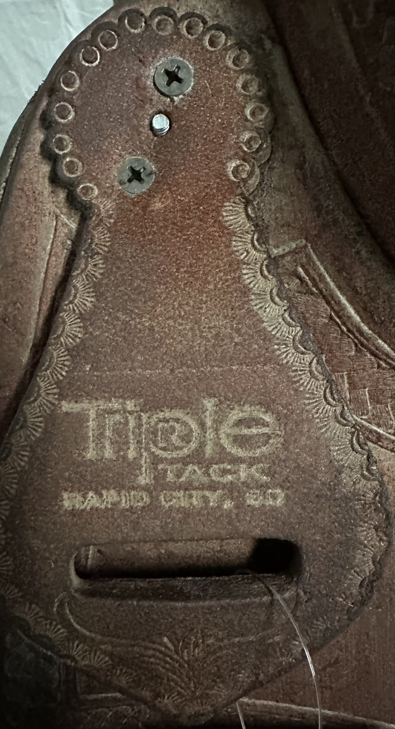 Load image into Gallery viewer, Used Triple R Team Roper Saddle 15"
