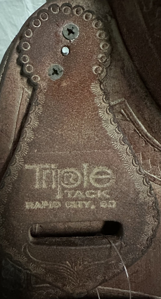 Used Triple R Team Roper Saddle 15"