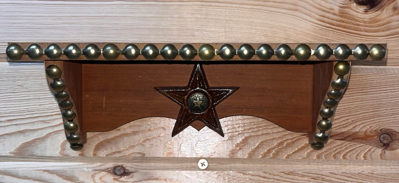 Load image into Gallery viewer, Small 1 Big Star &amp; Dots Wooden Shelf
