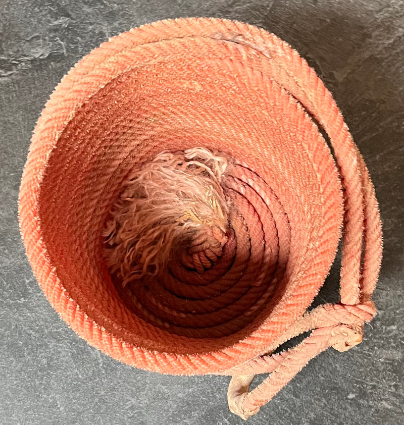 Load image into Gallery viewer, Tall Lariat Rope Basket - Red
