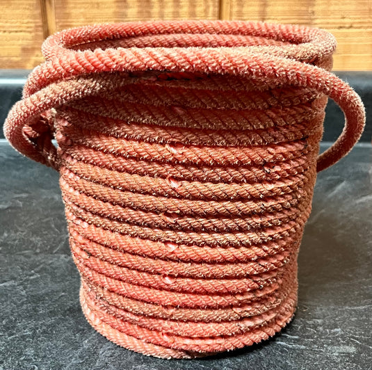 Tall Lariat Rope Basket - Red