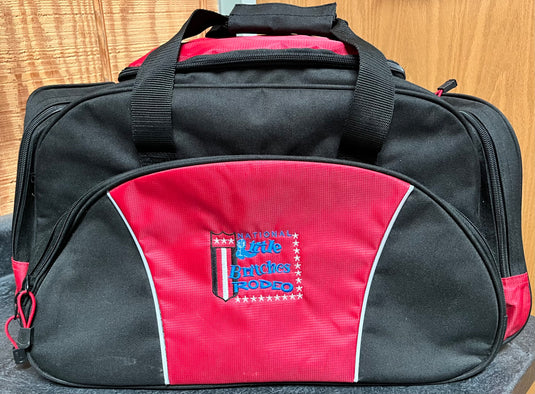 Port & Co. Trophy Gear Bag - Black/Red - National Little Britches Rodeo