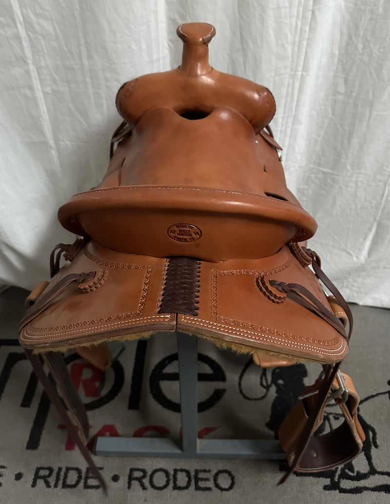 Load image into Gallery viewer, Used Kelly Hauser Team Roper Saddle 16"
