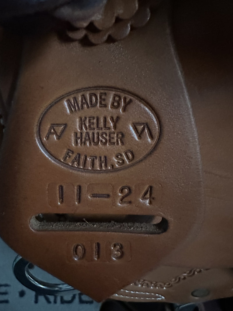 Load image into Gallery viewer, Used Kelly Hauser Team Roper Saddle 16"
