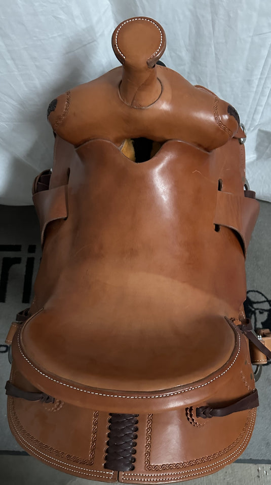 Used Kelly Hauser Team Roper Saddle 16"