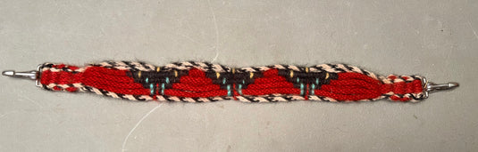 Used Mohair Wither Strap - Red/Black/White