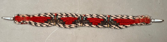 Used Mohair Wither Strap - Red/Black/White