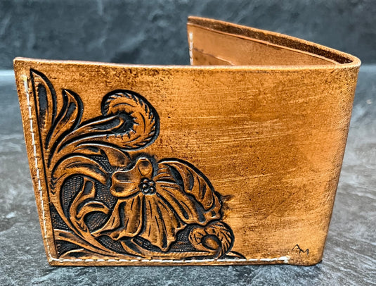 Bi-Fold Wallet - Basketweave/Floral