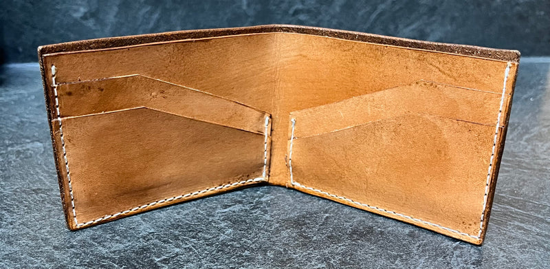 Load image into Gallery viewer, Bi-Fold Wallet - Basketweave/Floral
