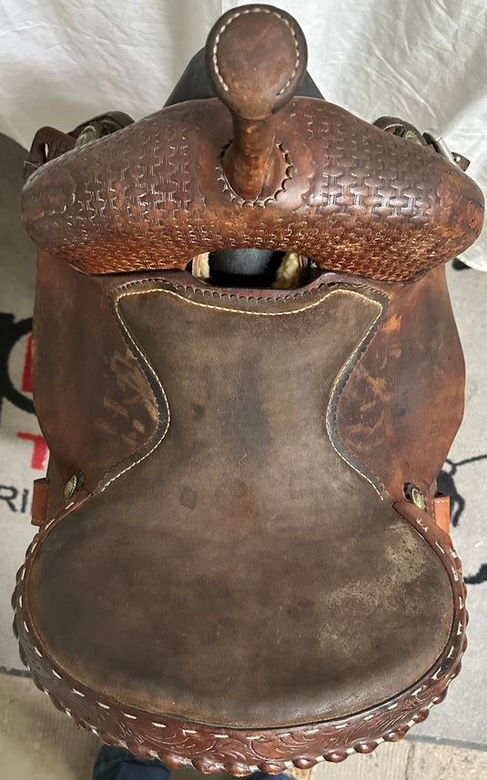Used Jim Stoney Barrel Saddle 12.5"