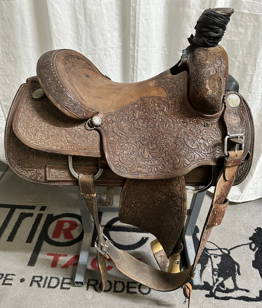 Used Tener's Team Roper Saddle 15