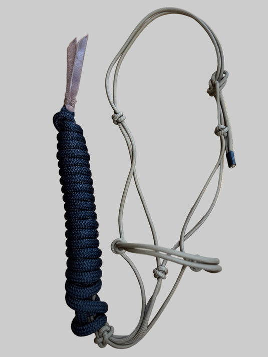 BHB Paracord Halter & Yacht Lead - Tan