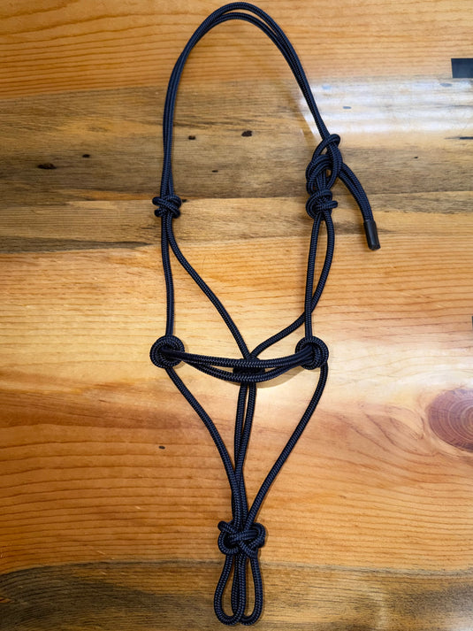 BHB Paracord Weanling Rope Halter - Navy