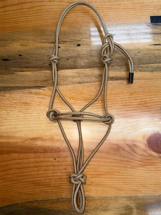 BHB Paracord Weanling Rope Halter - Tan