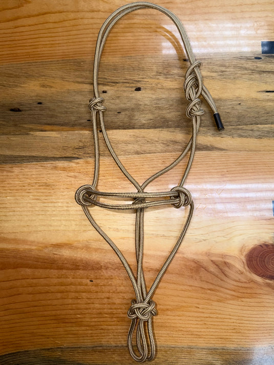 BHB Paracord Yearling Rope Halter - Tan