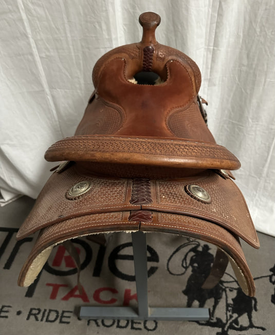 Used Bob's Custom NRHA Futurity Reining Trophy Saddle 16"