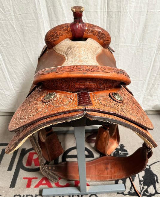 Used Scott Thomas Calf Roper Saddle 14.5"