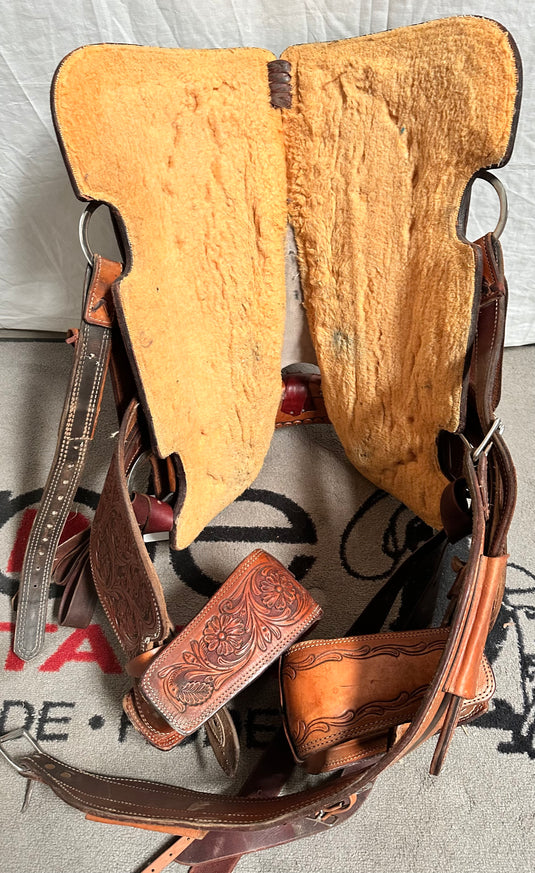 Used Scott Thomas Calf Roper Saddle 14.5"