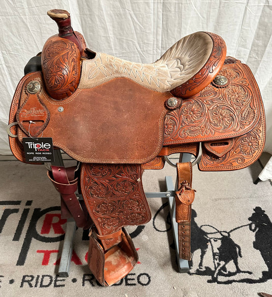 Used Scott Thomas Calf Roper Saddle 14.5