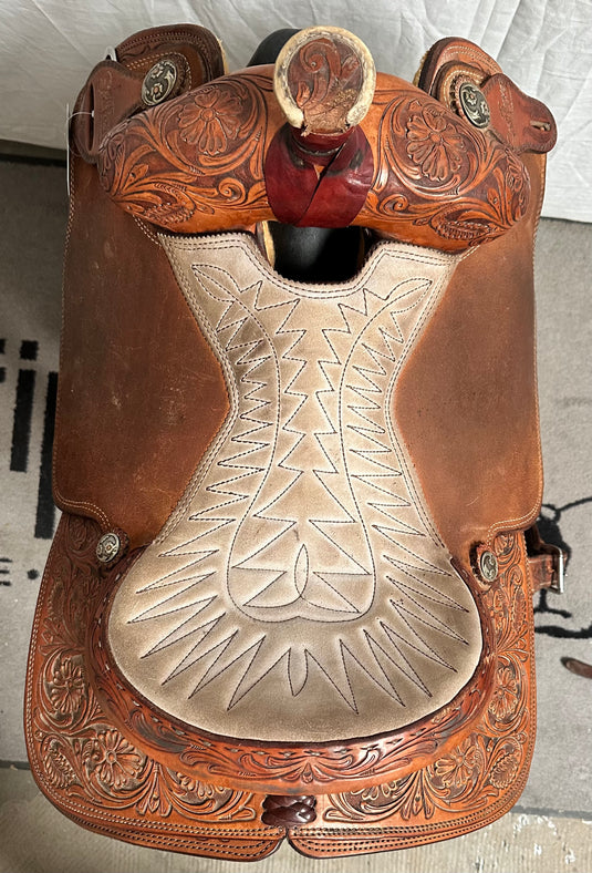 Used Scott Thomas Calf Roper Saddle 14.5"