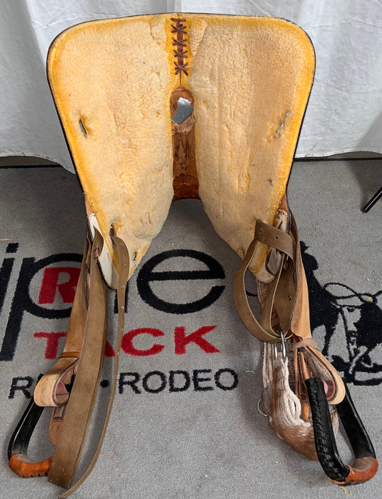 Used Martha Josey Collection Barrel Saddle 14.5"