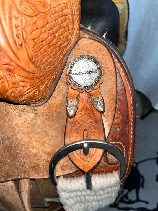 Used Martha Josey Collection Barrel Saddle 14.5"