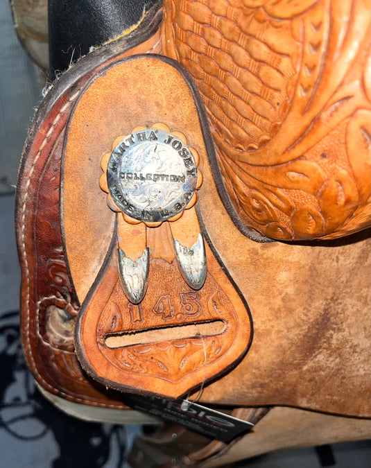Used Martha Josey Collection Barrel Saddle 14.5"