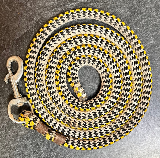 Used Dog Leash - Yellow/Black/White