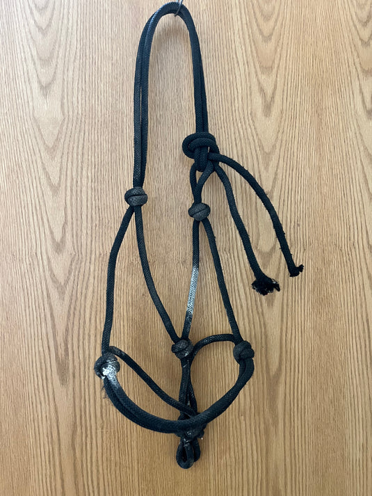 Used Rope Halter - Black