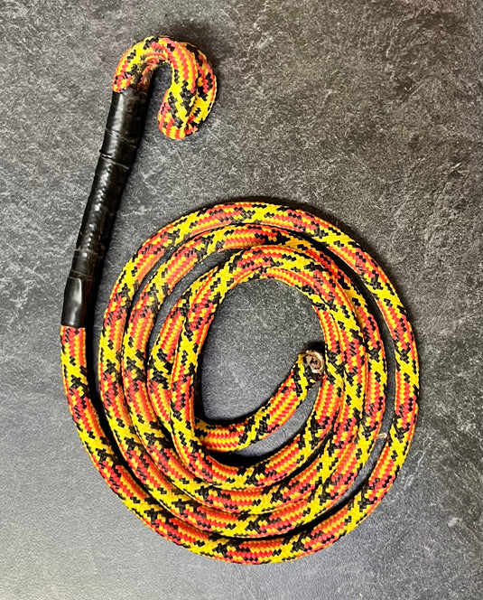 Used Dog Leash - Black/Yellow/Orange