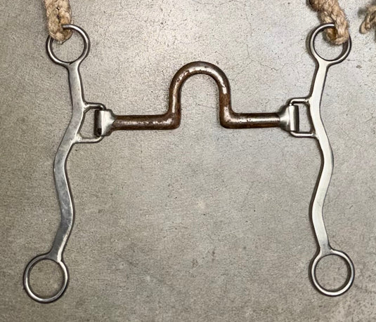 Used One Ear Rope Headstall & CE Rickey Green Setter Bit