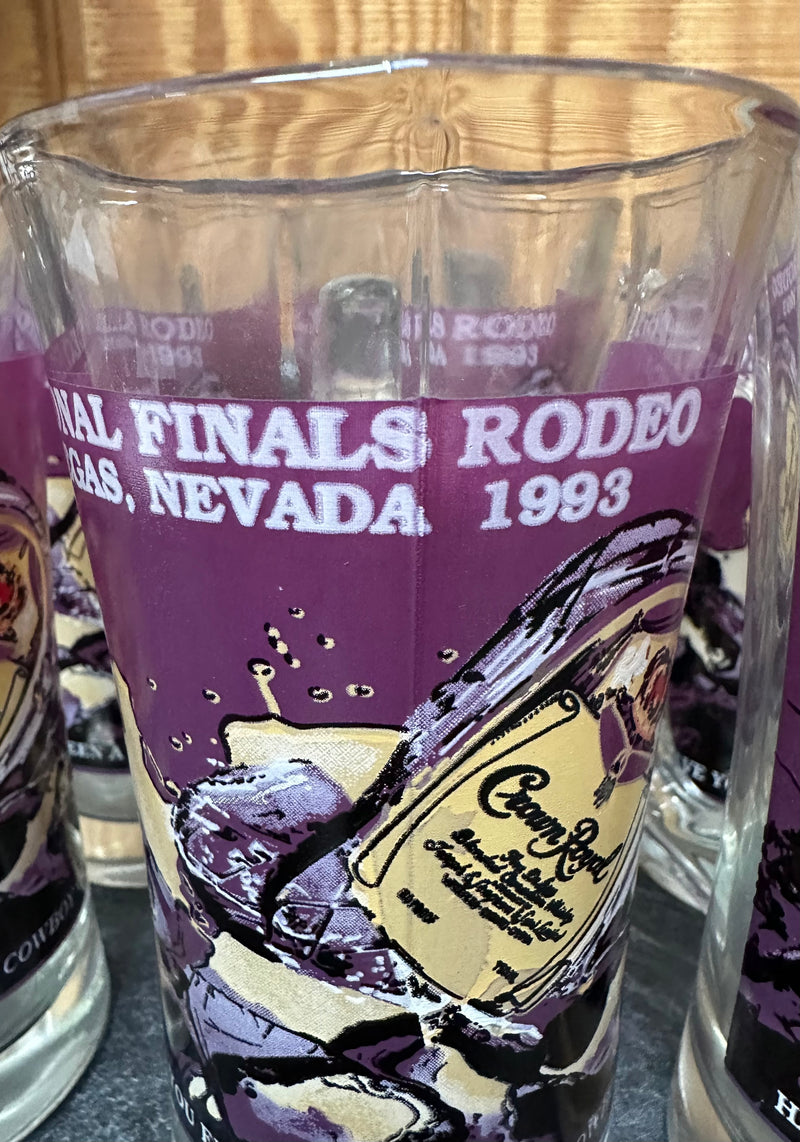 Load image into Gallery viewer, Crown Royal 1993 National Finals Rodeo Beer Glasses - Set of 6
